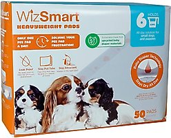 WizSmart Heavyweight 6-Cup Dog & Puppy Training Pads, 23.5 x 22-in, 50 count