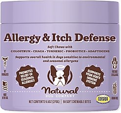 Natural Dog Company Allergy & Itch Defense Chews Dog Supplement, 90 count