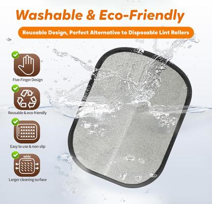 Show full view: Pawbola Reusable Five-Finger Dog & Cat Hair Removal Glove, Black slide 6 of 7