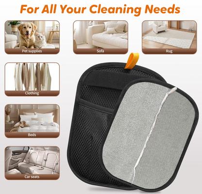 Show full view: Pawbola Reusable Five-Finger Dog & Cat Hair Removal Glove, Black slide 4 of 7