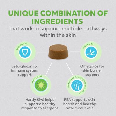 Show full view: Nutramax Dermaquin Skin Support Vitamins Chew Supplement for Large Dogs, 60 count slide 6 of 10