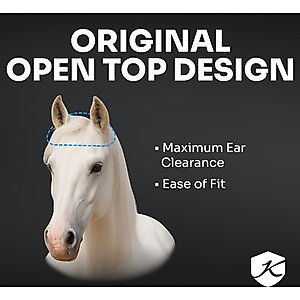 Kensington Protective Products Signature Horse Fly Mask, Kentucky Blue, Average