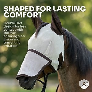 Kensington Protective Products Signature Horse Fly Mask, Kentucky Blue, Average