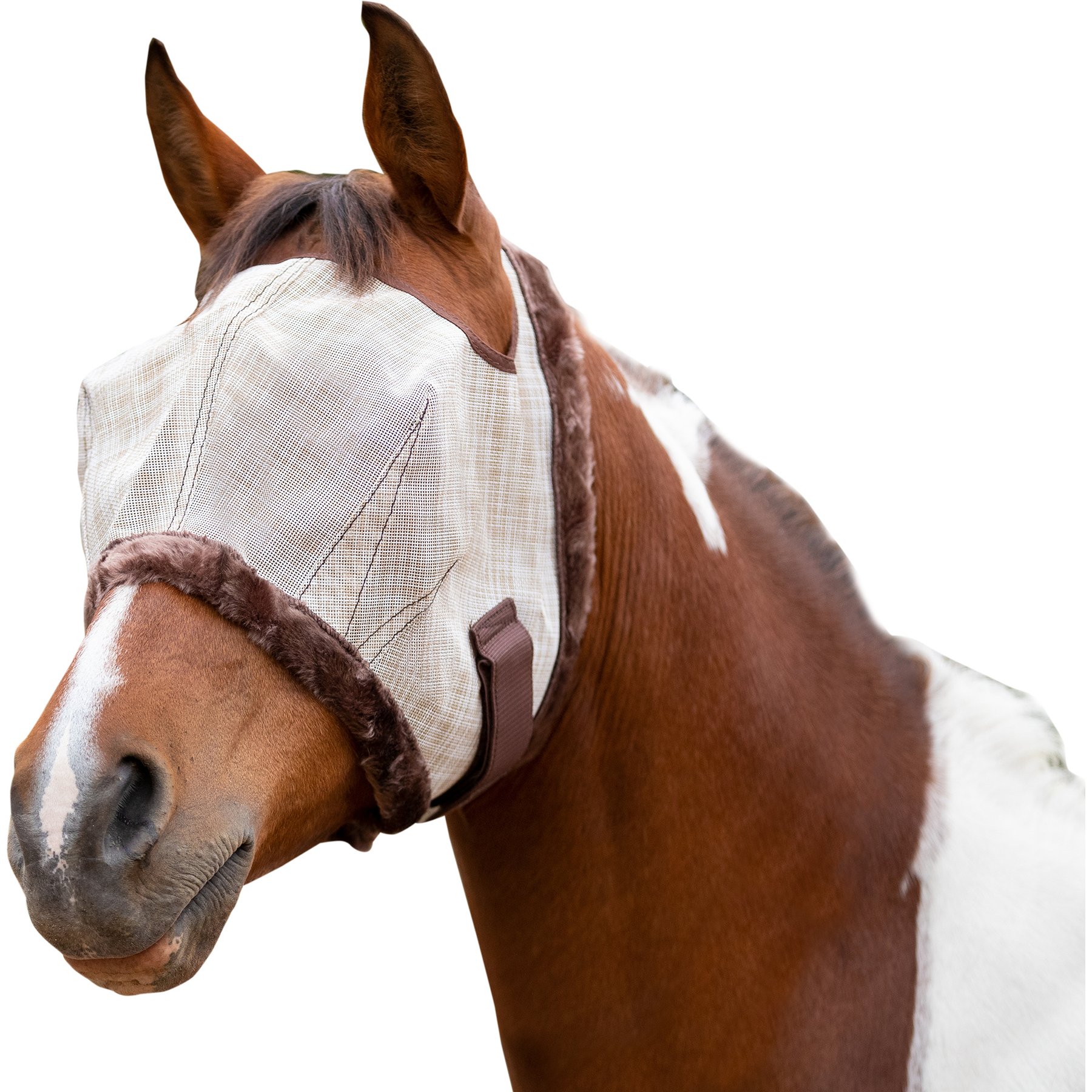 Kensington Protective Products Signature Horse Fly Mask, Desert Sand, Cob/Arab