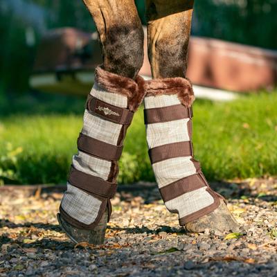 Show full view: Kensington Protective Products Protective Horse Fly Boots, Desert Sand, Cob/Arab, 2 count slide 5 of 9