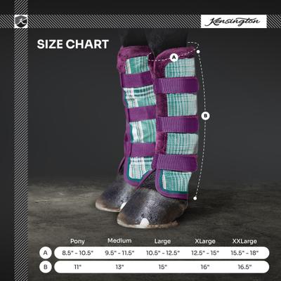 Show full view: Kensington Protective Products Protective Horse Fly Boots, Deluxe Black, Average, 2 count slide 3 of 8