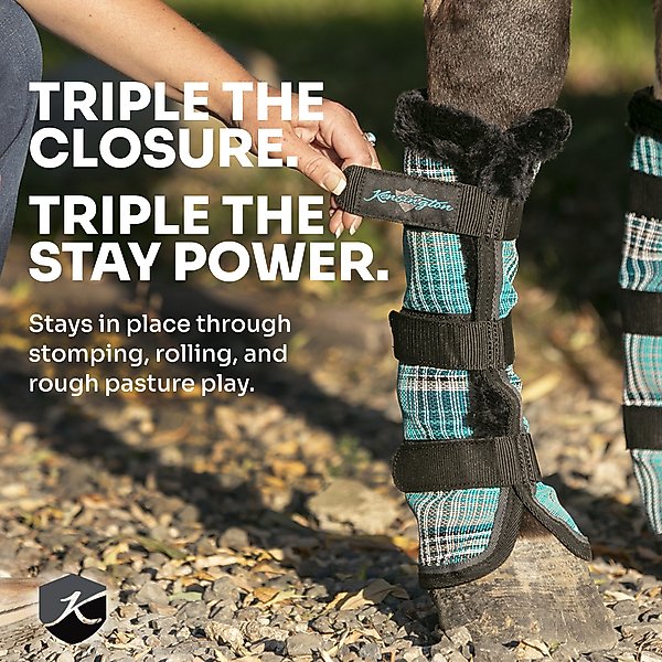 Show full view: Kensington Protective Products Protective Horse Fly Boots, Atlantis, Large, 2 count slide 6 of 8