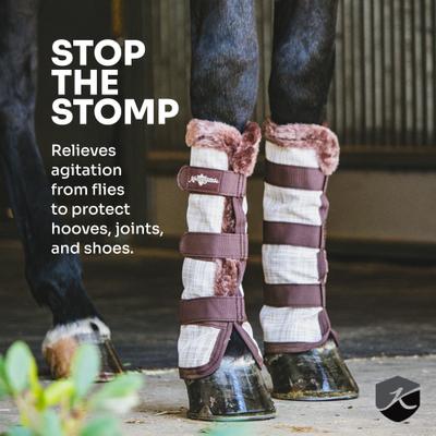 Show full view: Kensington Protective Products Protective Horse Fly Boots, Deluxe Black, Average, 2 count slide 5 of 8