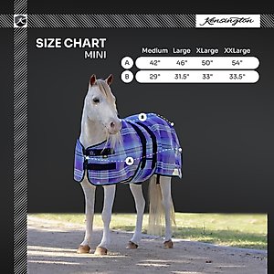 Kensington Protective Products UV Protective Mini Horse Fly Sheet, 50-in, Lavender Mint