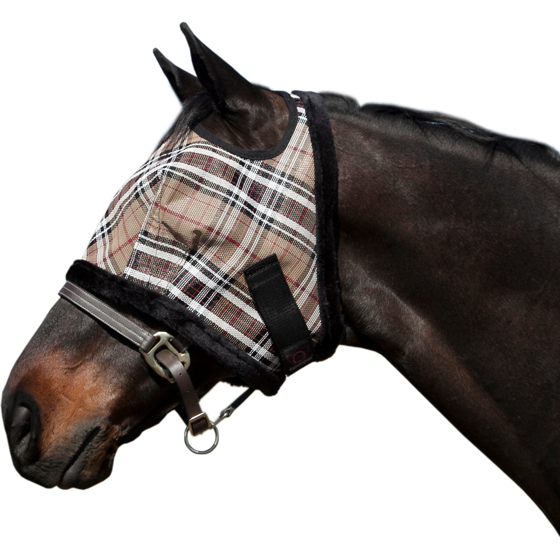 Kensington Protective Products Signature Horse Fly Mask, Deluxe Black, Warmblood