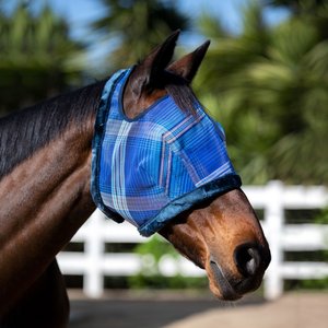 Kensington Protective Products Signature Horse Fly Mask, Kentucky Blue, Average