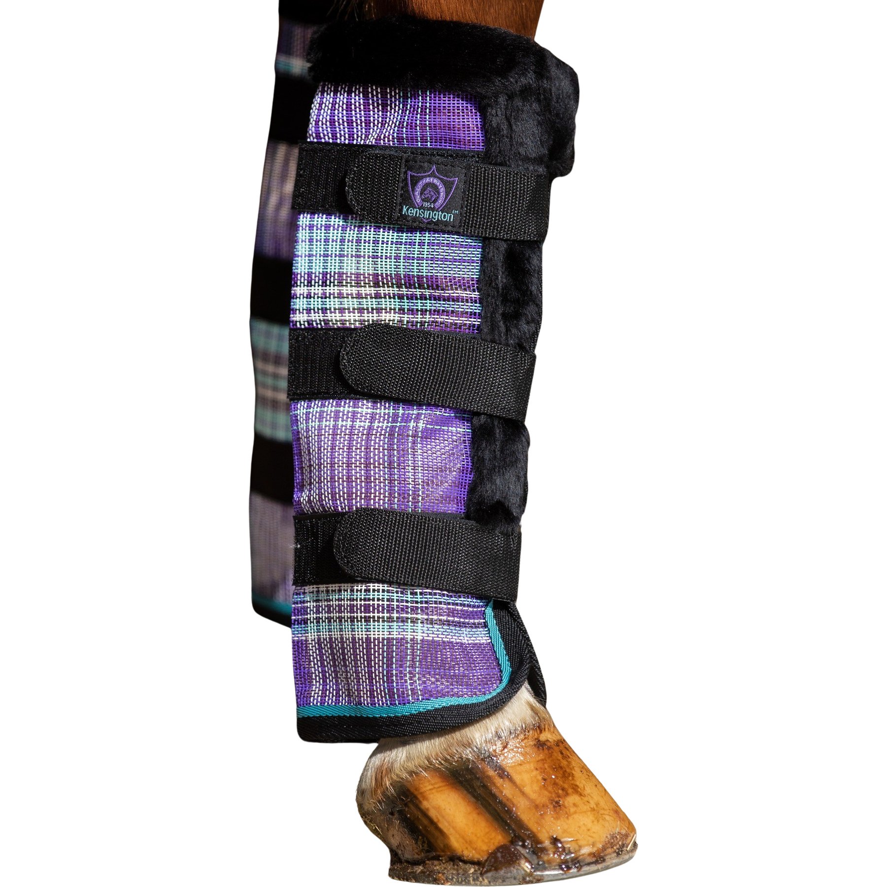 Kensington Protective Products Protective Horse Fly Boots, Lavender Mint, Horse, 2 count