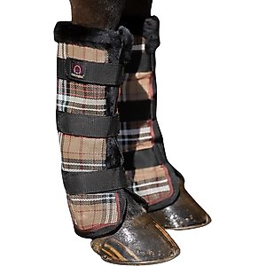 Kensington Protective Products Protective Horse Fly Boots, Deluxe Black, Average, 2 count
