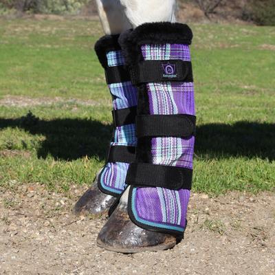 Show full view: Kensington Protective Products Protective Horse Fly Boots, Lavender Mint, Oversize, 2 count slide 5 of 9