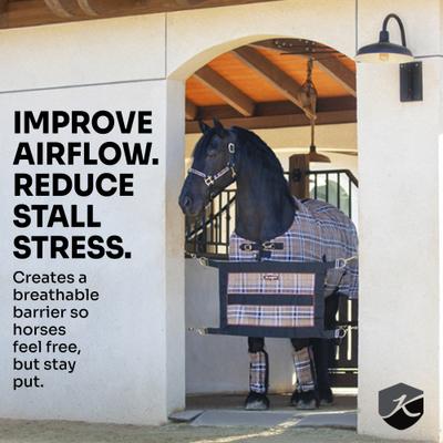 Show full view: Kensington Protective Products Stall with Hardware Horse Stall Door Guard, Lavender Mint slide 5 of 6