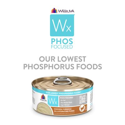 Show full view: Weruva Wx Phos Focused Chicken Formula Grain-Free Puree Wet Cat Food, 5.5-oz can, 8 count slide 10 of 13