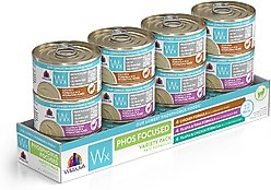 Weruva Wx Phos Focused Pate Variety Pack Grain-Free Wet Cat Food, 3-oz can, case of 12