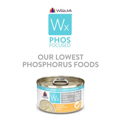 Show full view: Weruva Wx Phos Focused Chicken Formula in Gravy Grain-Free Wet Cat Food, 3-oz can, case of 12 slide 10 of 13