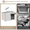 Show in main carousel: Petscosset Wooden Dog House with Raised Feet, Grey, 30.1 x 20.9 x 24-in slide 3 of 9