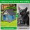 Show in main carousel: Petscosset Wooden Indoor & Outdoor Dog House with Window, Grey, 26 x 31.9 x 32-in slide 7 of 8