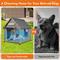 Show in main carousel: Petscosset Wooden Indoor & Outdoor Dog House with Window, Grey, 30.5 x 37.4 x 39.3-in slide 8 of 11