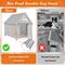Show in main carousel: Petscosset Wooden Indoor & Outdoor Dog House with Window, Grey, 30.5 x 37.4 x 39.3-in slide 4 of 11