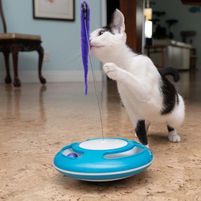 Show full view: Nala Tail Wiggler Chaser Teaser Wand Cat Toy, Blue slide 3 of 5