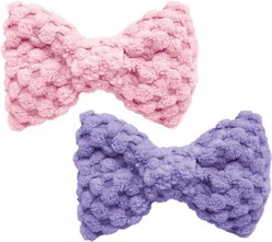 Nala Crinkle Bowties Plush Cat Toy with Catnip, Pink/Purple, 2 count