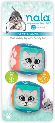 Show full view: Nala Dice Plush Cat Toy with Catnip, Multi Color, 2 count slide 3 of 4