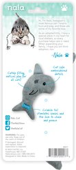 Nala Shark Plush Cat Toy with Catnip, Grey slide 2 of 8