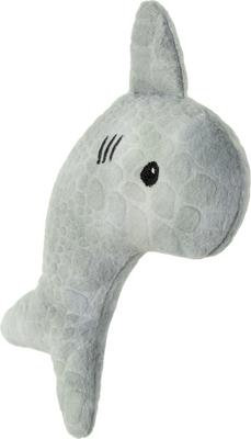 Show full view: Nala Shark Plush Cat Toy with Catnip, Grey slide 2 of 8