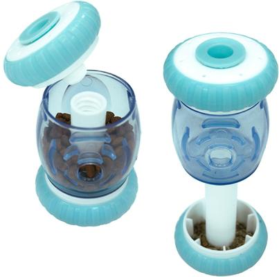 Show full view: Nala Wheelie Drum Treat Dispensing Cat Toy with Catnip, Blue slide 3 of 9