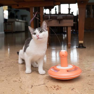 Show full view: Nala Motorized Butterfly Spinner Teaser Wand Cat Toy, Pink/Purple slide 3 of 6