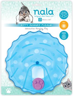 Show full view: Nala Kitty Reward Puzzle Feeder Cat Toy, Blue/Purple slide 7 of 8