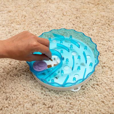 Show full view: Nala Kitty Reward Puzzle Feeder Cat Toy, Blue/Purple slide 4 of 8