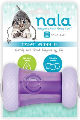 Show full view: Nala Wheelie Arch Treat Dispensing Cat Toy with Catnip, Purple slide 8 of 9