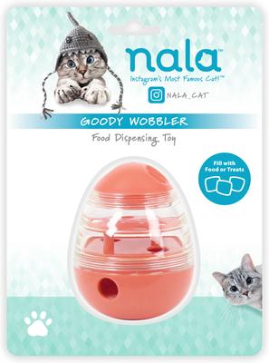 Show full view: Nala Goody Wobbler Treat Dispensing Cat Toy, Salmon slide 6 of 7