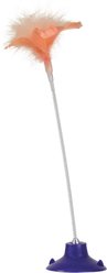 Nala Feather Flyer Suction Tail Chaser Teaser Wand Cat Toy, Purple/Pink