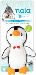 Nala Penguin Plush Cat Toy with Catnip, Black/White slide 2 of 6