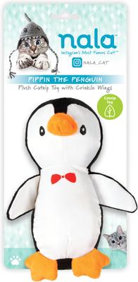 Show full view: Nala Penguin Plush Cat Toy with Catnip, Black/White slide 5 of 6