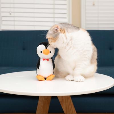 Show full view: Nala Penguin Plush Cat Toy with Catnip, Black/White slide 4 of 6