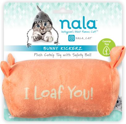 Show full view: Nala Loaf Plush Cat Toy with Catnip, Pink slide 9 of 10