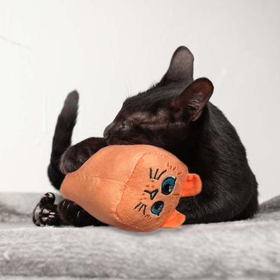 Show full view: Nala Loaf Plush Cat Toy with Catnip, Pink slide 8 of 10