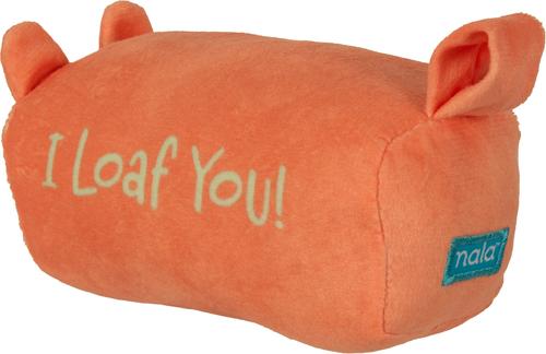 Show full view: Nala Loaf Plush Cat Toy with Catnip, Pink slide 3 of 10
