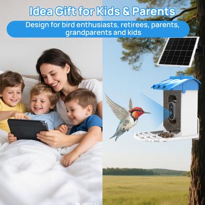 Show full view: Bueteka Smart Solar Powered Bird Feeder with Camera slide 9 of 10