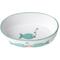 Show in main carousel: PetRageous Designs Bubble Fish Oval-Shaped Ceramic Cat Bowl, White/Turquoise Shimmer, 2-cup slide 1 of 5