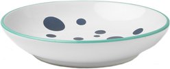 PetRageous Designs Bubble Fish Ceramic Cat Saucer, White/Turquoise Shimmer, 2.5-oz