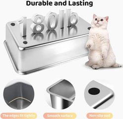 Bartuke Stainless Steel Cat Litter Box with Sifting Pan, XX-Large: 23.6 x 15.7 x 17.7-in slide 2 of 9