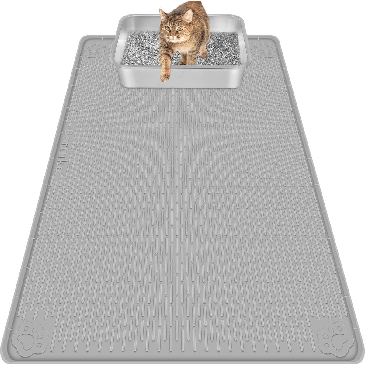 Bartuke Silicone Cat Litter Trapping Mat, X-Large: 40 x 28-in