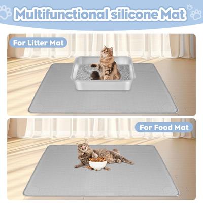 Show full view: Bartuke Silicone Cat Litter Trapping Mat, X-Large: 40 x 28-in slide 6 of 8
